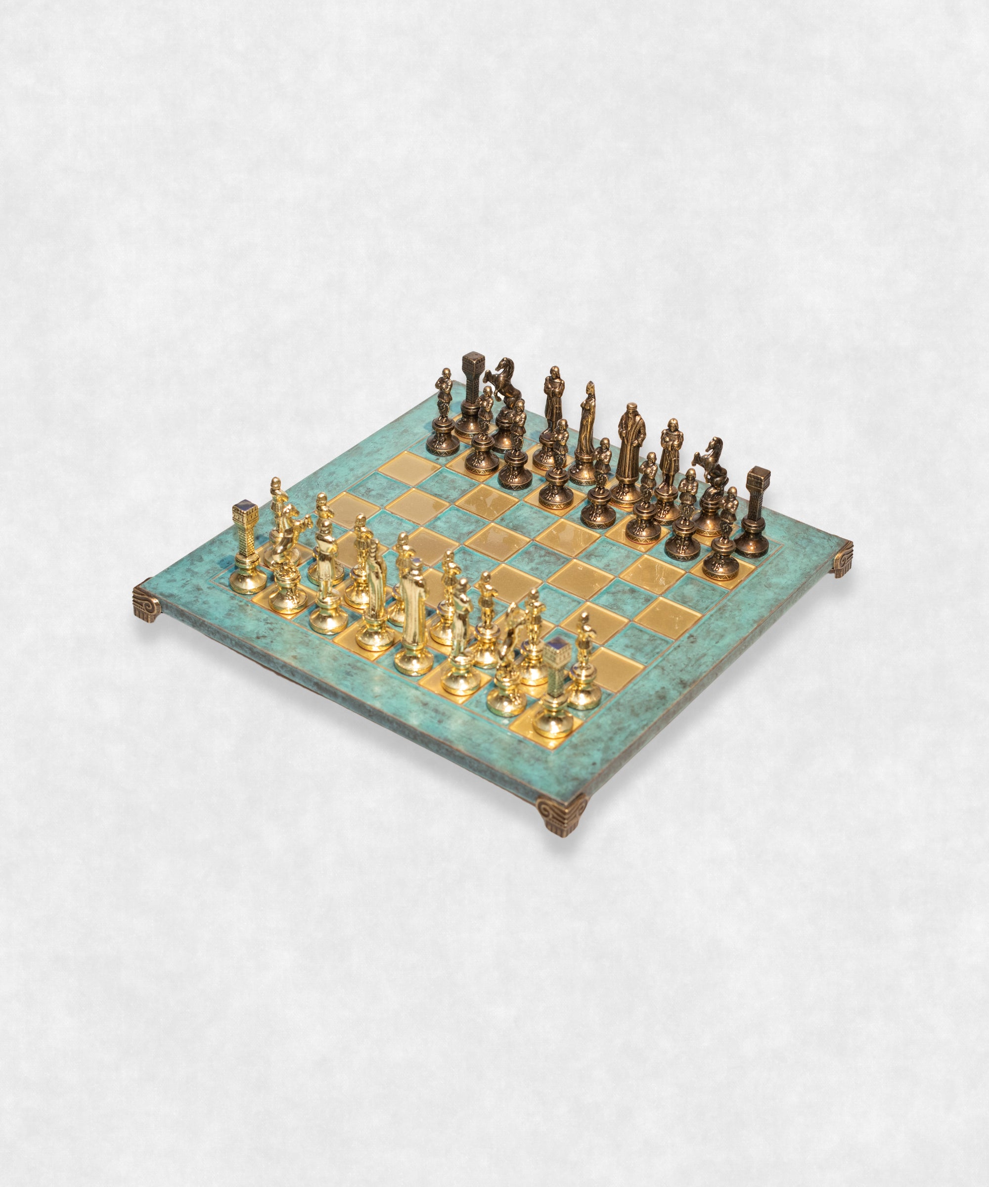 Handmade Luxury Chess Renaissance Bronze And Brass Alternative view 2 Maison Davis
