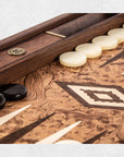 BACKGAMMON DE MADERA DE NOGAL