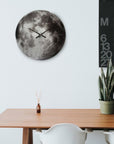 GLASS WALL CLOCK "MOON"